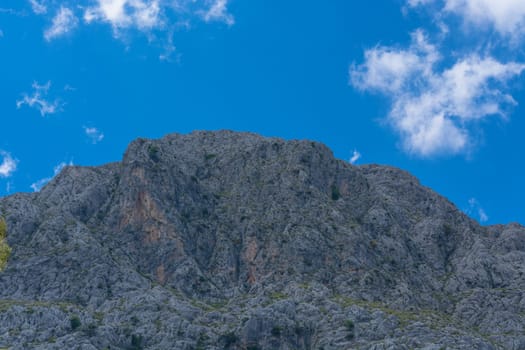 Amazing landscape while driving on the open coastal road to the lighthouse Cap Formentor, Mallorca, Spain
