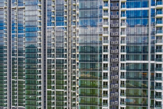 Exterior of the modern building facade