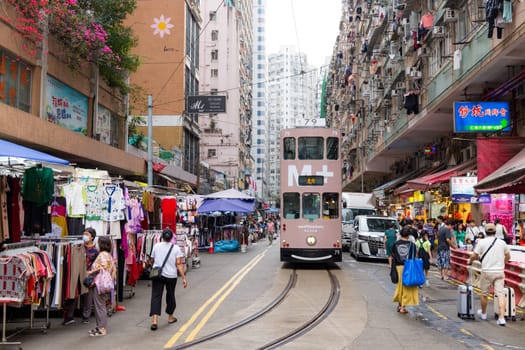 Hong Kong 08 April 2024: Hong Kong North Point Wet market
