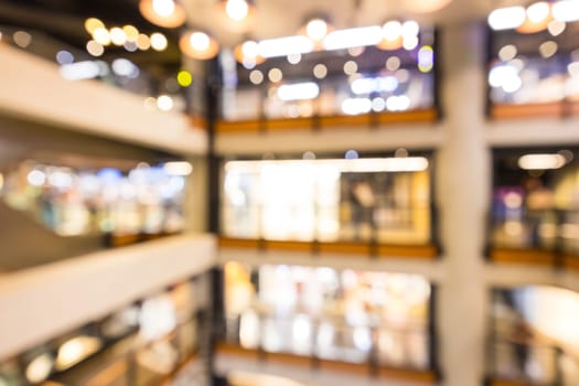 Blur view of the shopping mall