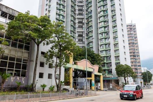 Hong Kong 31 March 2024: Hong Kong public estate in Lok fu