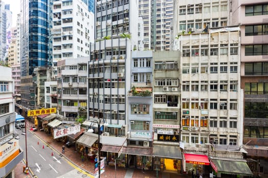 Hong Kong 01 April 2024: Hong Kong urban life in Sheung Wan district