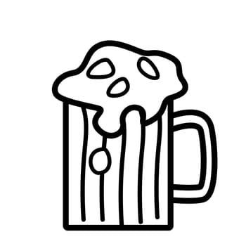 Daddy accessory for fathers holiday celebration design. Dad item beer