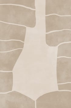 Printable wall art poster print. Hand drawn minimalism design for scandinavian interior.