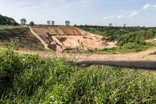 Kiesgrube bei Bliesheim, Nordrhein-Westfalen, Deutschland, Erftstadt