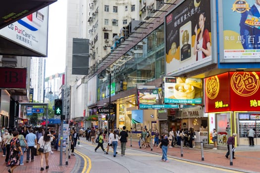 Hong Kong 20 June 2023: Hong Kong city in causeway bay district