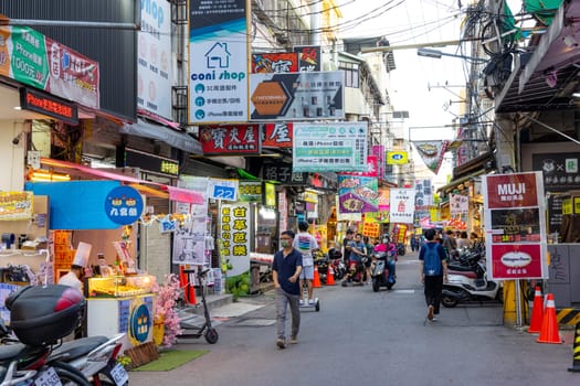 Taichung, Taiwan 05 July 2023: Fengjia Night Market in Taichung of Taiwan