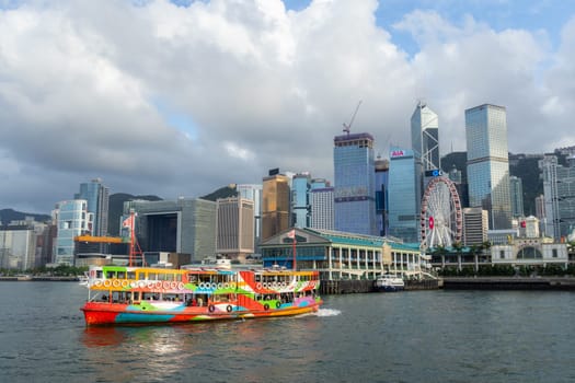 Hong Kong 21 June 2023: Hong Kong Victoria harbor