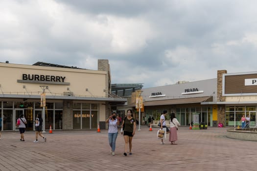 Taiwan 17 July 2023: Gloria Outlets in Taoyuan of Taiwan