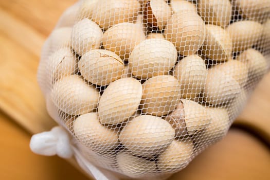 Stack of gingko biloba seeds