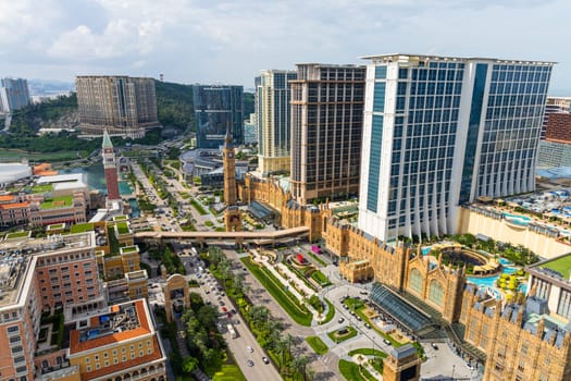 Macau 30 June 2023: Hotel in Macau city at Taipa district