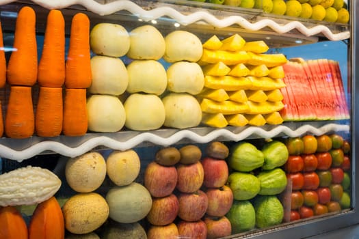 Fruit store in the street market