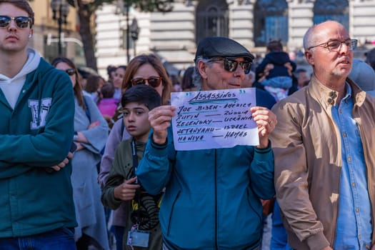 Porto, Portugal: April 25, 2024: Celebration and Protest of the April 25 in Portugal, Liberty Portuguese day, in Porto, Portugal