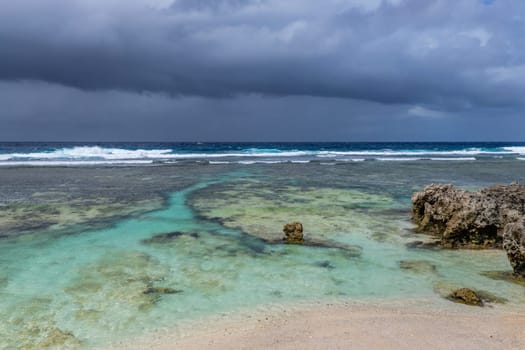 Beach on Efate Island, Vanuatu, near Port Vila - famous beach on the east coast