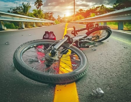 Cyclist was hit by a car