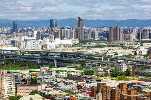 Taipei, Taiwan 02 May 2023: City skyline in Taipei city
