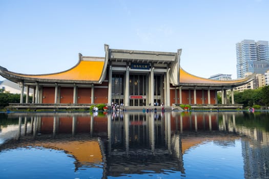 Taipei, Taiwan  18 January 2024: Sun Yat Sen Memorial Hall in Taipei city