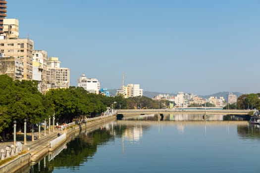 Kaohsiung, Taiwan 01 February 2024: Kaohsiung city at Taiwan
