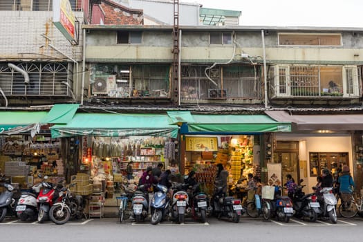 Taipei, Taiwan 26 January 2024: Traditional shop in Taipei city