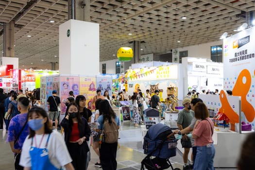 Taipei, Taiwan 12 July 2023: Taipei Nangang exhibition center for The Pet show