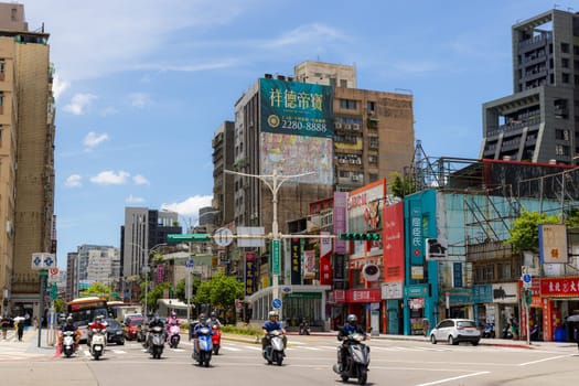 Taipei, Taiwan 25 July 2023: Taipei city downtown