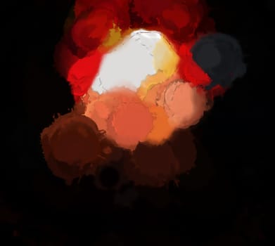 Digital Rendering Vibrant Energetic Video