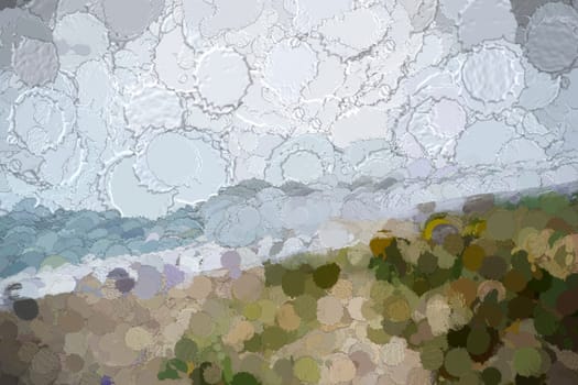 Beautiful Seascape on a Summer Day