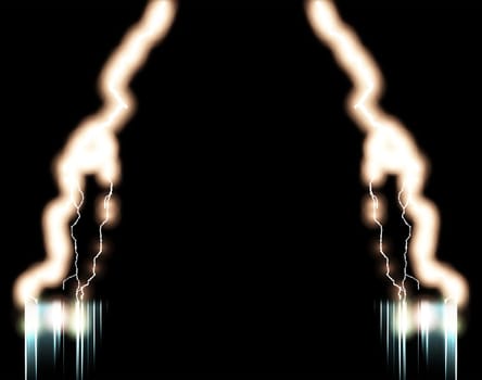 Digital Rendering Christmas Lights Electric Background for Text Greeting