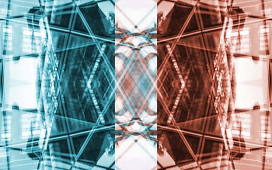 Digital Rendering Glass Architectural Abstract Background
