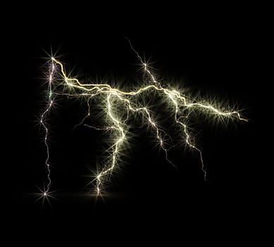 Digital Rendering Energetic Lights Electric Background