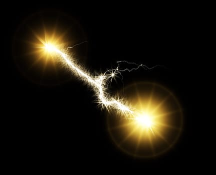 Digital Rendering Energetic Lights Electric Background