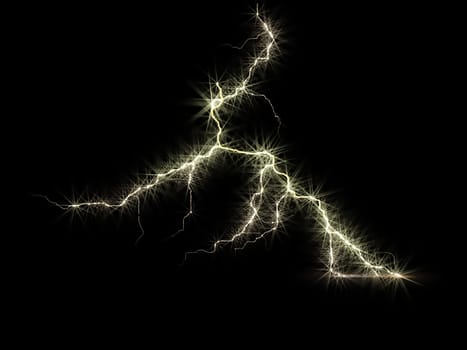 Digital Rendering Energetic Lights Electric Background