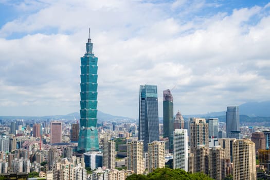Taipei, Taiwan 15 August 2023: Taipei city landmark