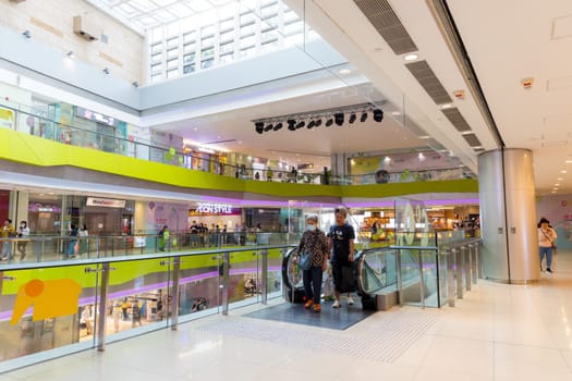 Yau Tong, Hong Kong 30 March 2024: Interior of Domain shopping centre