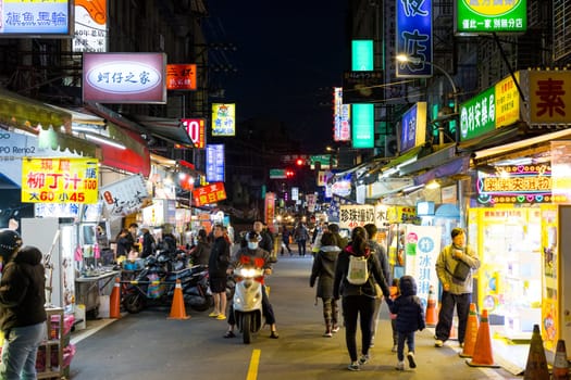 Taipei, Taiwan 20 March 2024: Nanya Night Market in Taiwan
