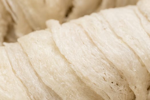 Raw Bird nest close up