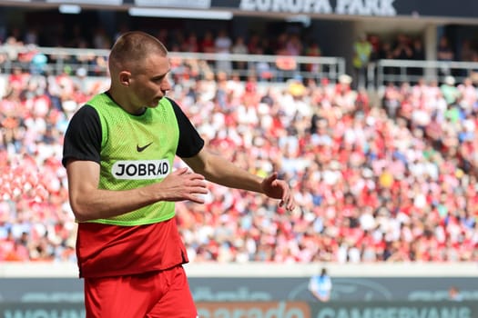 Adam Szalai (SC Freiburg) at the match of 1. FBL: 23-24: 33. Sptg. SC Freiburg - 1. FC Heidenheim  DFL REGULATIONS PROHIBIT ANY USE OF PHOTOGRAPHS AS IMAGE SEQUENCES AND/OR QUASI-VIDEONann  Photo: Joachim Hahne/johapress