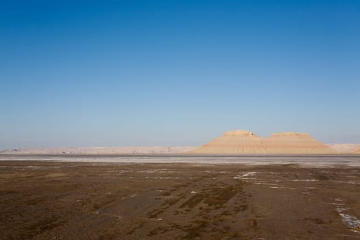 Karyn Zharik depression, Mangystau region, Ustyurt natural reserve, Kazakhstan landscape