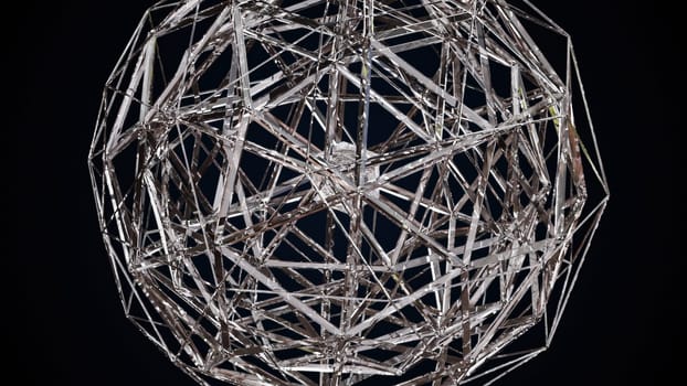 Abstract glass structure. Computer generated 3d render