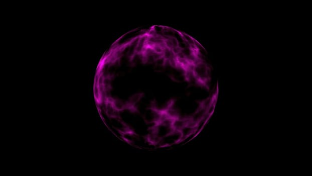 Sphere with molten core. Computer generated 3d render
