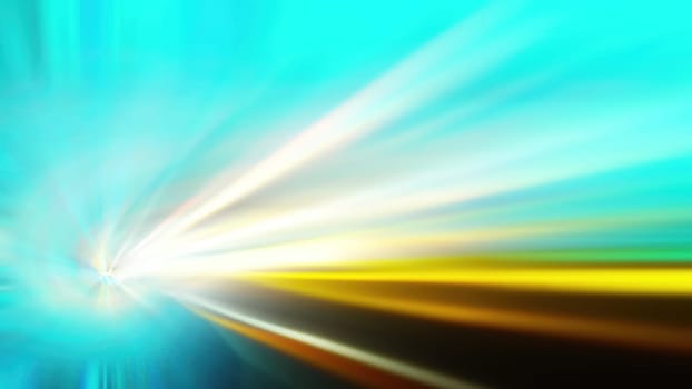 Colorful zoom light. Computer generated 3d render