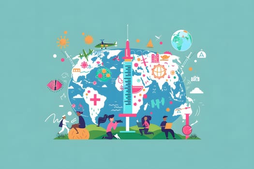 World Aids Vaccine Day, Flat Design, Generative Ai