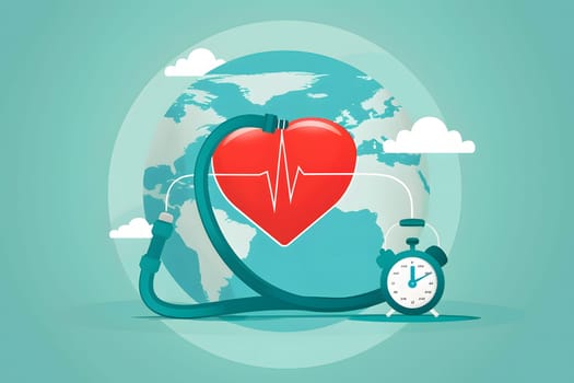World Hypertension Day, Flat Design, Generative Ai
