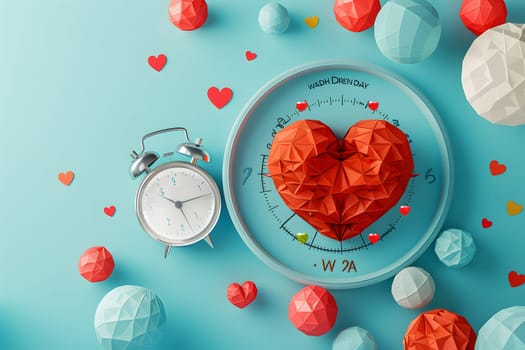 World Hypertension Day, Template 3D Design, Generative Ai
