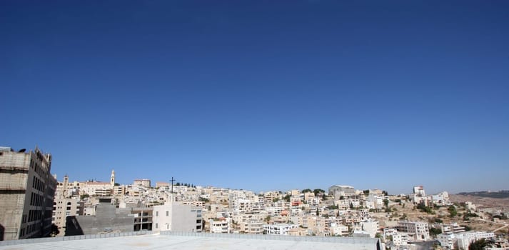 Panoramic view of Bethlehem, Palestinian territories, Israel