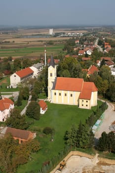 The parish church of Wounded Jesus in Gradec, Croatia