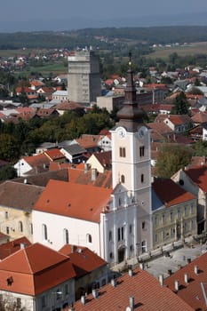 The parish church of St. Anne in Krizevci, Croatia