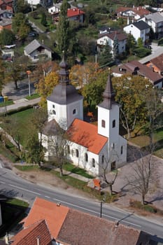 The parish church of Our Lady of Sorrows of Carinthia in Krizevci, Croatia