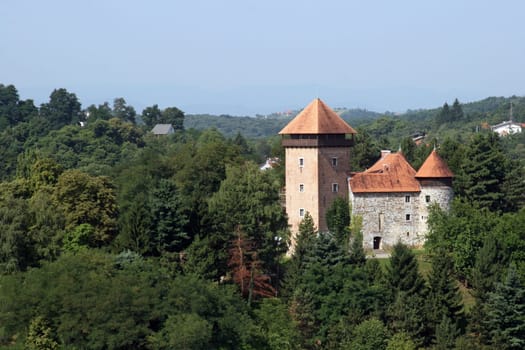 The old town of Dubovac overlooks the Croatian city of Karlovac
