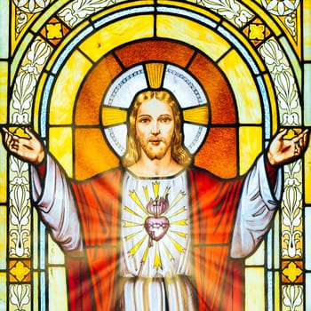 Jesus Christ light. Symbol of love, faith, peace, spiritual resurrection
